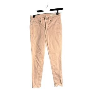 Rag & Bone Zipper Capri Pink Low Rise Jeans 26